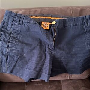 Tory Burch Blue High Waist Shorts